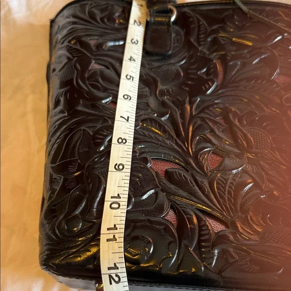 Patricia Nash Black Floral Embossed Tote - Picture 11 of 12